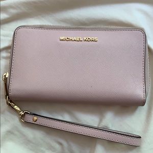 Baby pink Michael Kors wallet